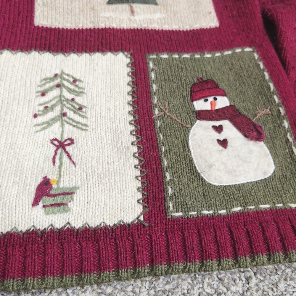 Croft & Barrow Snowman Patchwork Christmas Zip Ca… - image 3